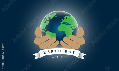 Happy Earth Day. Environmental protection.Vector illustration for banner, social media post, celebration card