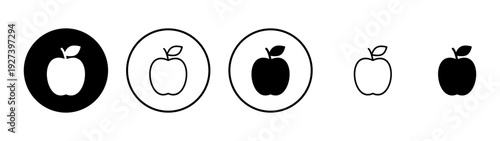 Apple icon vector. Apple sign and symbols for web design.