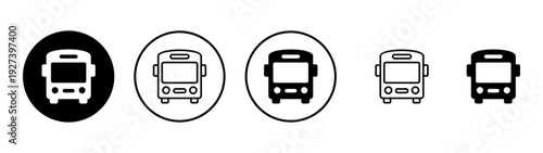 Bus icon vector. bus sign and symbol