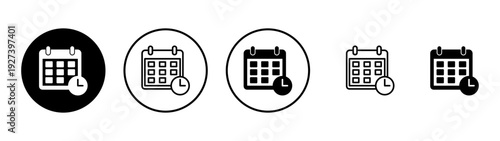 Calendar icon vector. Calender sign and symbol. Schedule icon symbol