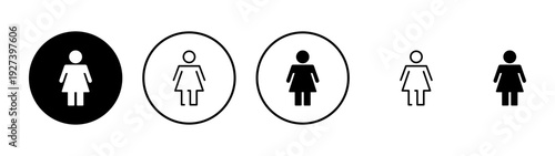 Female icon vector. woman sign and symbol