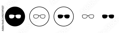 Glasses icon vector. Glasses sign and symbol