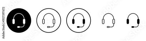 Headphone icon vector. Headvector sign and symbol