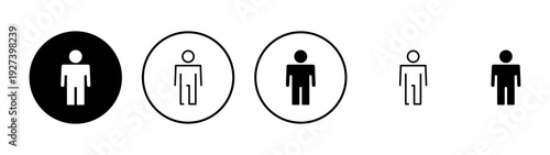 Man icon vector. male sign and symbol. human symbol