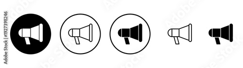 Megaphone icon vector. Loudspeaker sign and symbol
