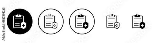 Medical insurance icon vector. health insurance sign and symbol