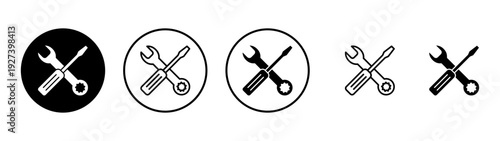 Repair tools icon vector. tool sign and symbol. setting icon. Wrench and screwdriver. Service