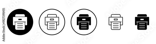 Print icon vector. printer sign and symbol