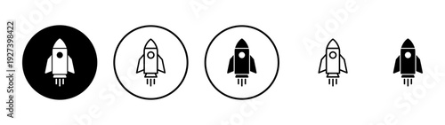 Rocket icon vector. Startup sign and symbol. rocket launcher icon