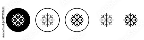 Snow icon vector. snowflake sign and symbol