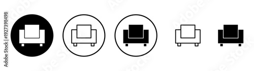 Sofa icon vector. sofa sign and symbol. furniture icon