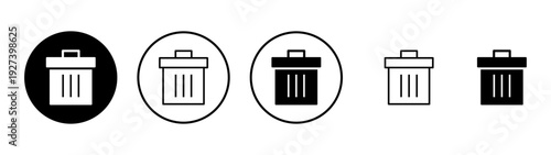 Trash icon vector. trash can icon. delete sign and symbol.