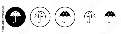 Umbrella icon vector. umbrella sign and symbol