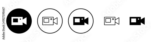 Video icon vector. video camera sign and symbol. movie sign. cinema