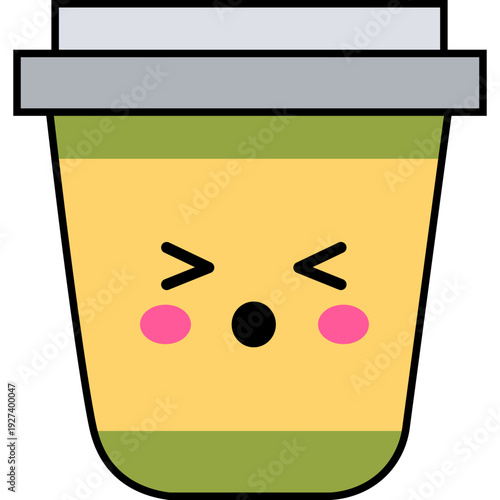 Cute Cartoon Coffe Cup Character