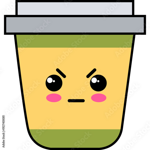 Cute Cartoon Coffe Cup Character