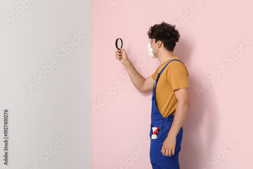 Male worker of cleaning ser...