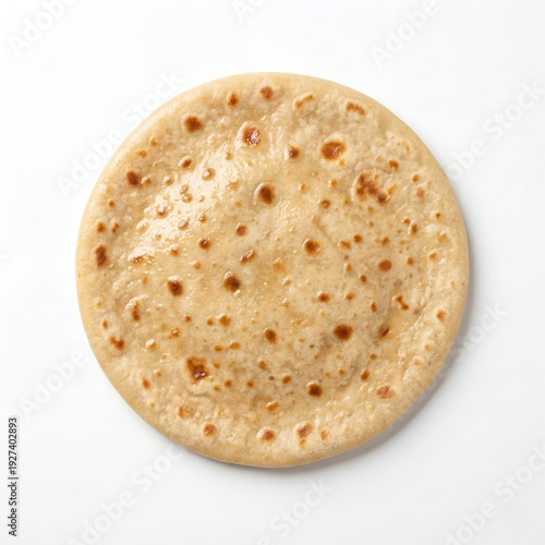 traditional maharashtrian puran poli isolated on white background suitable for gudi padwa and holi festive sale campaign and food advertising