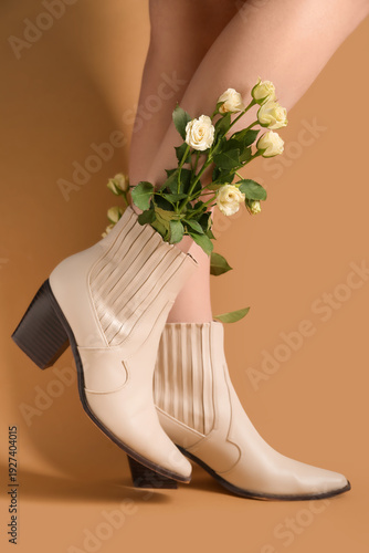 Legs of beautiful young wom...