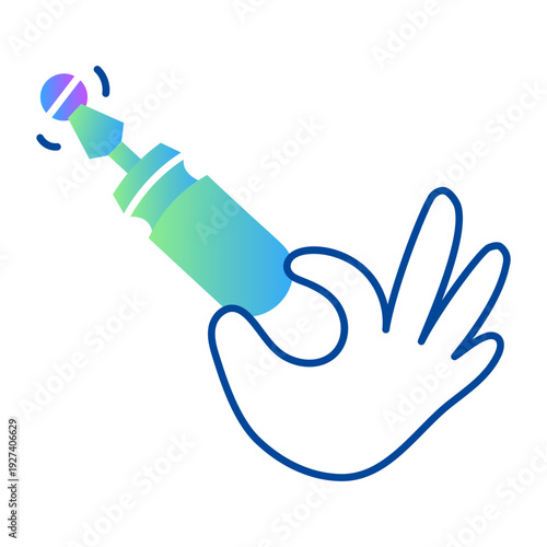 Doodle style icon showing a screwdriver