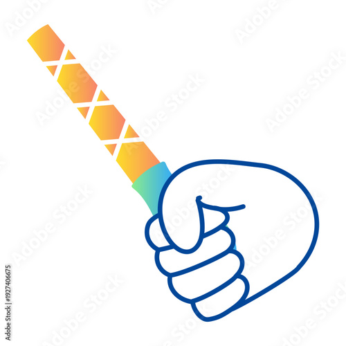 A drawing style icon of axe sharpener