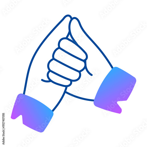 Sketchy style icon depicting healing mudra hand