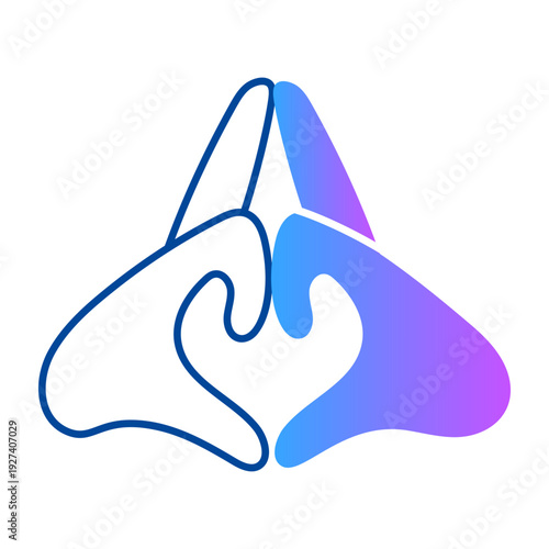 Hand drawn icon depicting kalesvara mudra  