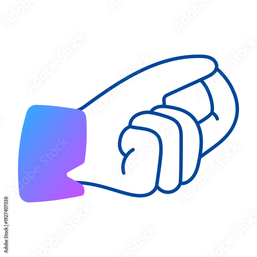 Doodle style icon showing chinmaya mudra