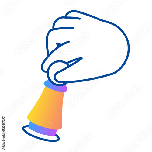 Drawing style icon showing chess piece 