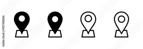 Address icon vector illustration. home location sign and symbol. pinpoint