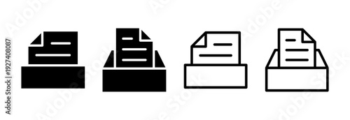 Archive folders icon vector illustration. Document vector icon. Archive storage icon.