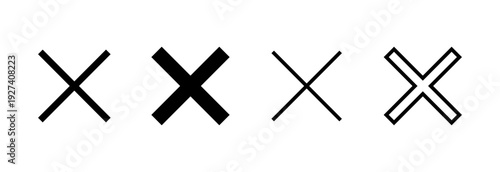 Close icon vector illustration. Delete sign and symbol. cross sign