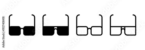 Glasses icon vector illustration. Glasses sign and symbol