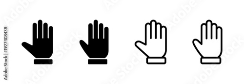 Hand icon vector illustration. hand sign and symbol. hand gesture