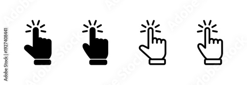 Hand cursor icon vector illustration. cursor sign and symbol. hand cursor icon clik