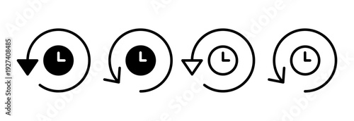 History icon vector illustration. recent event history sign and symbol