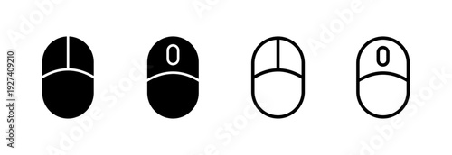 Mouse icon vector illustration. click sign and symbol. pointer icon vector.