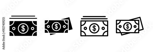 Money icon vector illustration. Money sign and symbol