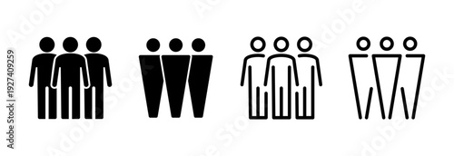 People icon vector illustration. person sign and symbol. User Icon vector