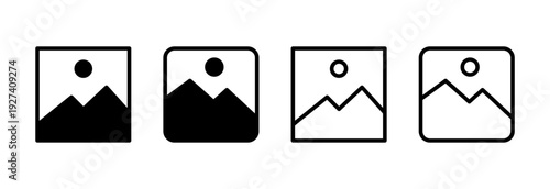 Picture icon vector illustration. photo gallery sign and symbol. image icon