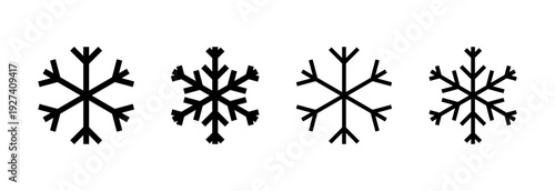 Snow icon vector illustration. snowflake sign and symbol