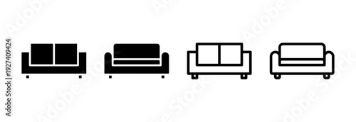 Sofa icon vector illustration. sofa sign and symbol. furniture icon