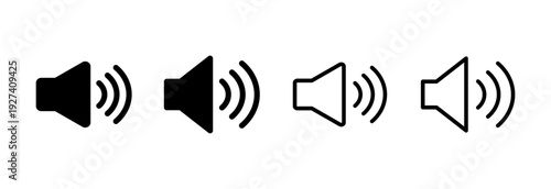 Speaker icon vector illustration. volume sign and symbol. loudspeaker icon. sound symbol