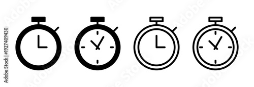 stopwatch icon vector illustration. Timer sign and symbol. Countdown icon. Period of time