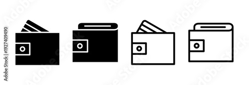 Wallet icon vector illustration. wallet sign and symbol