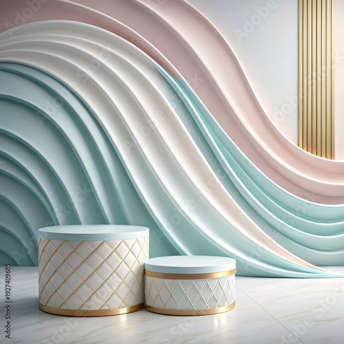 Luxury Pastel Gradient Abstract Background for Business Branding