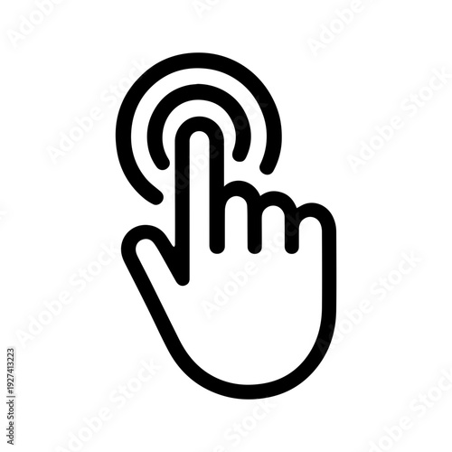 Fingerprint scan here icon with transparent background biometric security symbol

