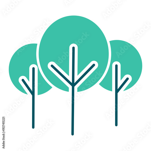 Sustainable Forest Trees Icon