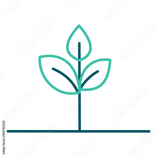 Sprout Growth Line Icon