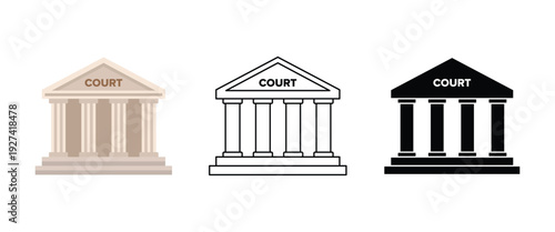 classical court building icon